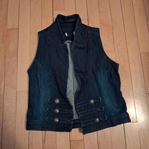 Denim Sleeveless Jacket